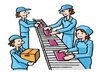 ラインでの仕分けとコンテナ整理！
まずはやさしく丁寧に教えます♪